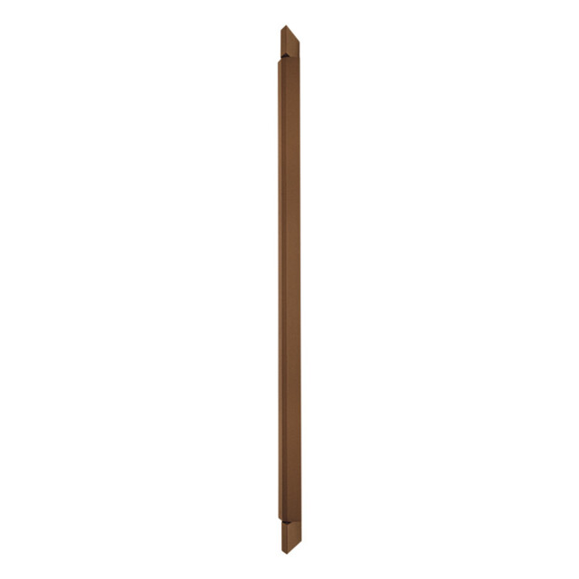 Elviora 134cm Outdoor Flush Wall Lamp Dark Brown LED 3000K IP54 - image 1