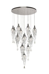 Italy Ceiling Cluster Pendant Round 5M, 18 x GU10, Polished Chrome - thumbnail 3
