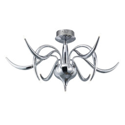 Llamas Ceiling 9 Light G4 Polished Chrome, NOT LED/CFL Compatible - thumbnail 1