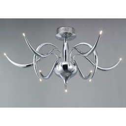 Llamas Ceiling 9 Light G4 Polished Chrome, NOT LED/CFL Compatible - thumbnail 2