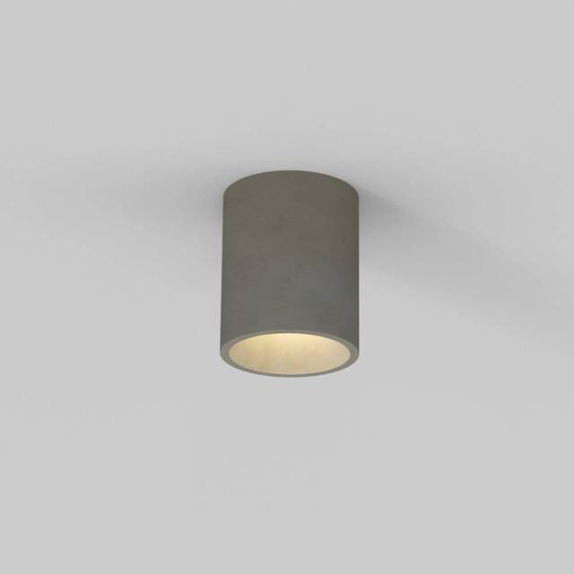 Kos Outdoor Round Ceiling Light Concrete IP44, GU10 - image 1