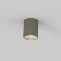 Kos Outdoor Round Ceiling Light Concrete IP44, GU10 - thumbnail 1