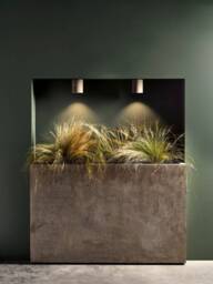 Kos Outdoor Round Ceiling Light Concrete IP44, GU10 - thumbnail 2
