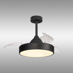 Alaska 45W LED Dimmable Ceiling Light With Built-In 25W DC Fan, 2700-5000K Remote & APP Control, 2500lm, Black, 5yrs Warranty - thumbnail 2