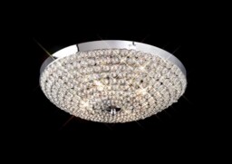 Ava Flush Ceiling 4 Light Polished Chrome, Crystal - thumbnail 2
