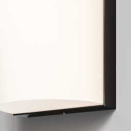Badd Rounded Outdoor Flush Wall Lamp Graphite 3000K 700lm IP54 - thumbnail 2
