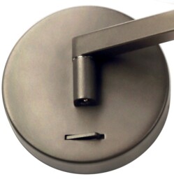 Newburgh Adjustable Swing Arm Wall Lamp ,  Reader, 1 x 8W LED, 3000K, Satin Nickel - thumbnail 5