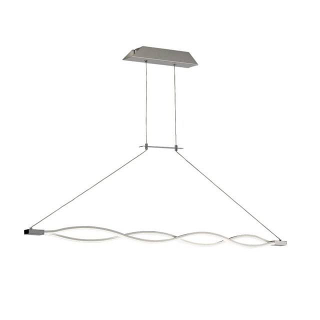 Sahara Ceiling Pendant 36W LED 3000K, 2520lm, Dimmable Silver, Frosted Acrylic, Polished Chrome - image 1