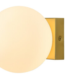 Puebla Ceiling/Wall Light, 6W Globe LED, 3000K, 420lm, Satin Gold, 3yrs Warranty - thumbnail 5