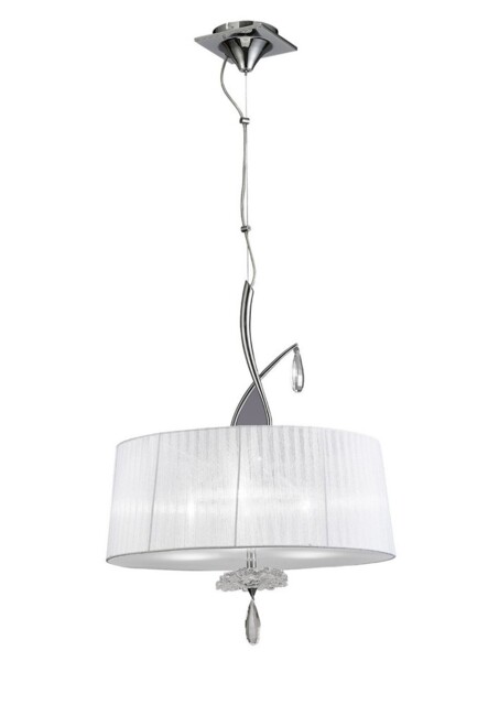 Louise M5324 Habana White Square Shade 240mm, Suitable for Table Lamps - image 1