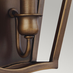 Yarmouth 2 Light Wall Light, Painted Aged Brass - thumbnail 3