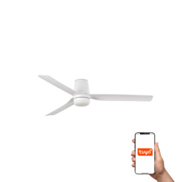 Mini Punt Tub 90cm Smart LED Ceiling Fan White