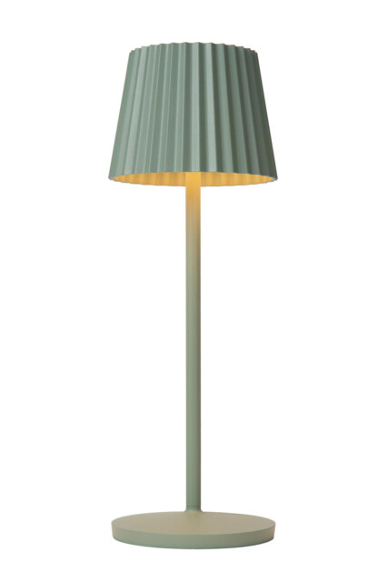 Justine Cottage Rechargeable Table lamp Outdoor - Battery - LED Dim. - 1x2W 2700K - IP54 - With wireless charging pad - Green - image 1