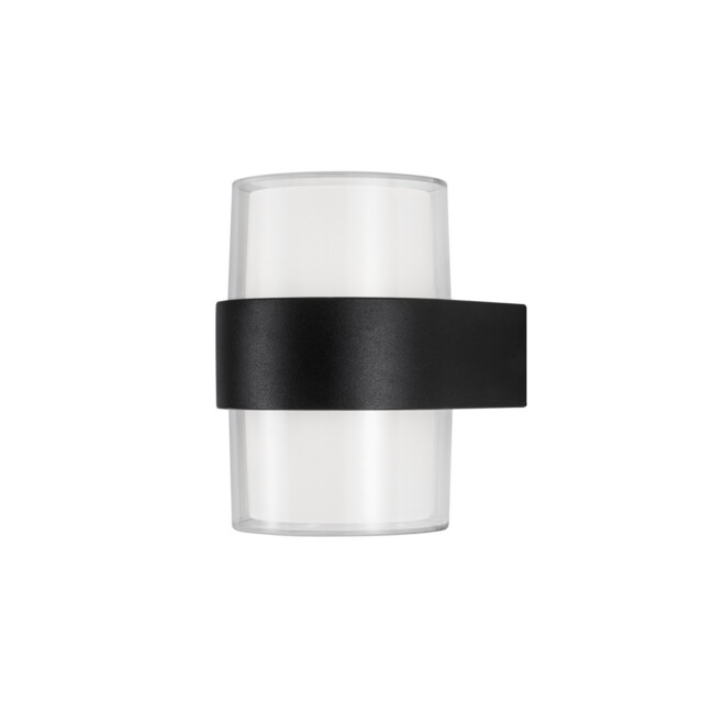 Darf 2 Light Outdoor Up Down Wall Lamp Sandy Black Aluminium ABS LED 2x5W 840Lm 3000K IP65 - image 1