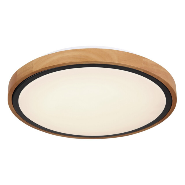 Bruno 31cm Outdoor Decorative Flush Matt Black LED 3000-6000K - image 1