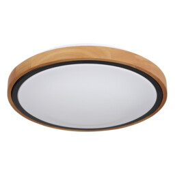 Bruno 31cm Outdoor Decorative Flush Matt Black LED 3000-6000K - thumbnail 2
