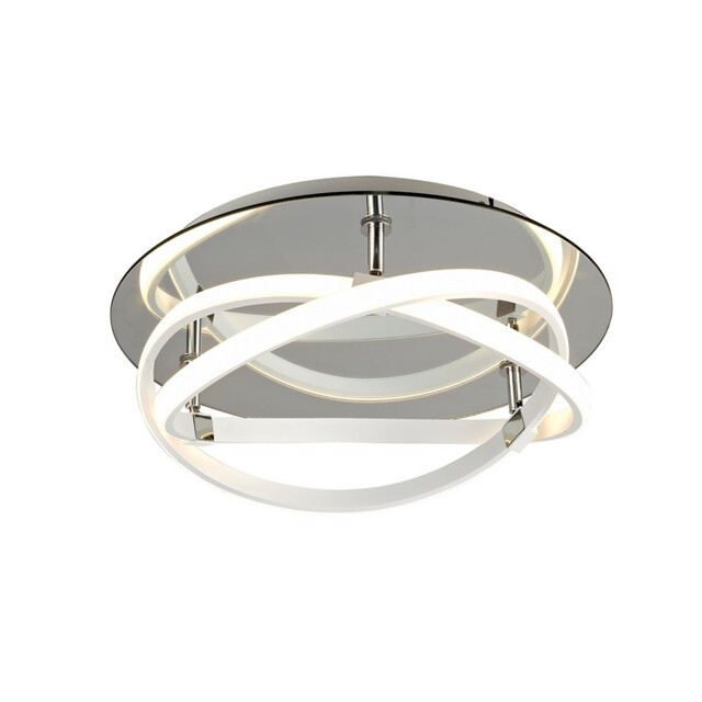 Infinity Blanco Flush 30W LED 4000K, 2500lm, White/White Acrylic/Clear Mirror, 3yrs Warranty - image 1