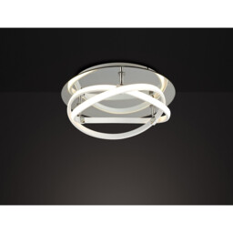 Infinity Blanco Flush 30W LED 4000K, 2500lm, White/White Acrylic/Clear Mirror, 3yrs Warranty - thumbnail 2