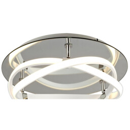 Infinity Blanco Flush 30W LED 4000K, 2500lm, White/White Acrylic/Clear Mirror, 3yrs Warranty - thumbnail 3