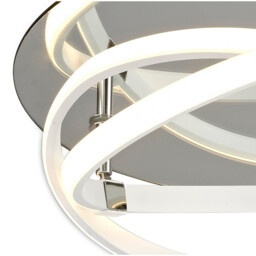 Infinity Blanco Flush 30W LED 4000K, 2500lm, White/White Acrylic/Clear Mirror, 3yrs Warranty - thumbnail 5