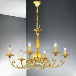 Pisani Multi Arm Chandeliers 6 Light 24 Carat Gold - thumbnail 2