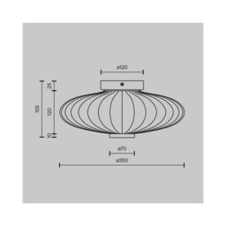Amulet Round Modern 35cm Wall Lamp Gold 3000K 360lm Glass Shade - thumbnail 2