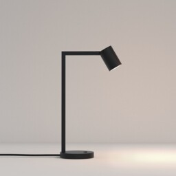 Ascoli Desk LED Table Lamp Matt Black, GU10 - thumbnail 1