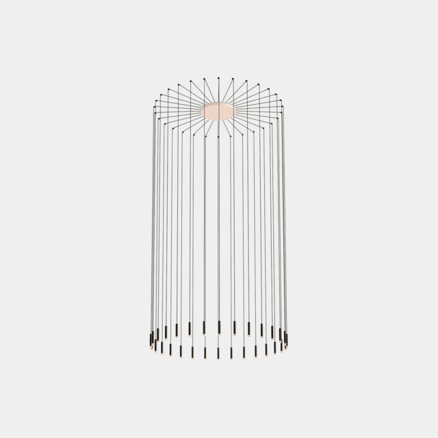 Candle Integrated LED Pendant Ceiling Light White 109.4W 2700K Dali Dimmming