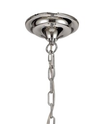 Darien Ceiling Chandelier Pendant 12 Light E14 Polished Chrome, Satin Nickel, Clear Crystal - thumbnail 5