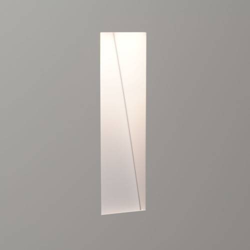 Borgo LED Medium Recessed Trimless Marker Wall Light Matt White