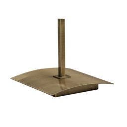 Akira Table Lamp 2 Light E27, Antique Brass With Cream Shade - thumbnail 5