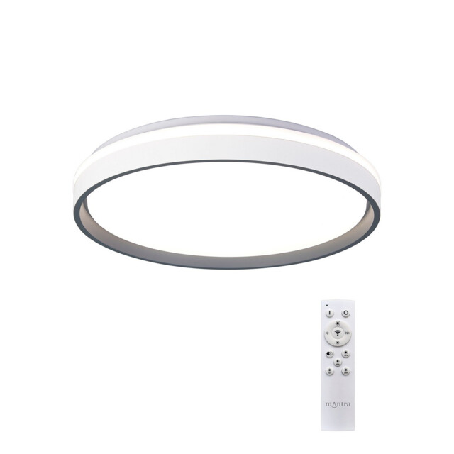 Verona 50cm Round Ceiling 55W LED With Remote Control 2700K-5000K, 7350lm, Grey, 3yrs Warranty - image 1