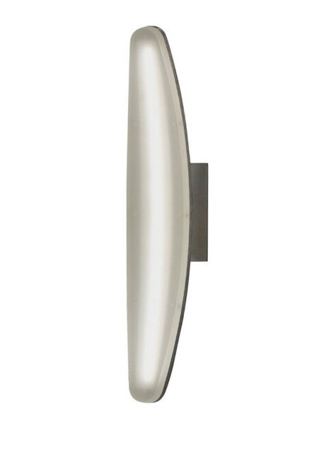 Hemisferic Wall Lamp 6W LED 3000K, 540lm, Satin Aluminium, Frosted Acrylic - image 1