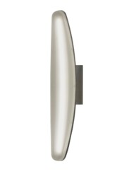 Hemisferic Wall Lamp 6W LED 3000K, 540lm, Satin Aluminium, Frosted Acrylic
