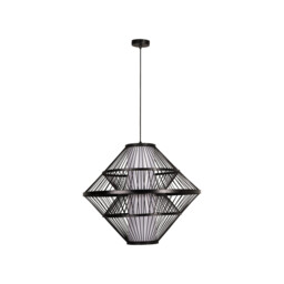 Lucide PASQUINO - Pendant light - Ø 60 cm - 1xE27 - Black - Essential - thumbnail 2