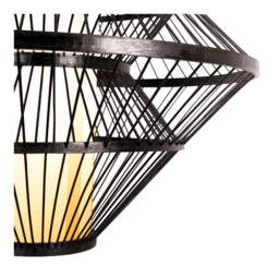 Lucide PASQUINO - Pendant light - Ø 60 cm - 1xE27 - Black - Essential - thumbnail 5