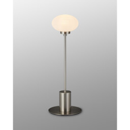 Addie Table Lamp, 1 Globe Light G9, Satin Nickel/Opal Glass - thumbnail 2