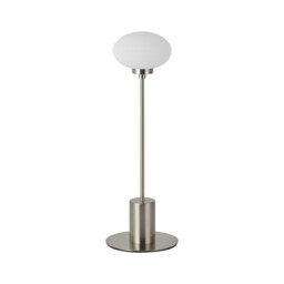 Addie Table Lamp, 1 Globe Light G9, Satin Nickel/Opal Glass - thumbnail 5