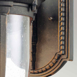 Cleveland Outdoor Wall Lantern Weathered Bronze, IP44 - thumbnail 2