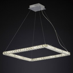 Galaxy Ceiling Pendant Square Large 36W LED 4000K Polished Chrome, Crystal - thumbnail 2