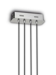 Cinto Semi Flush Ceiling Light Pendant 42W LED, 3000K, 3360lm, Polished Chrome - thumbnail 3