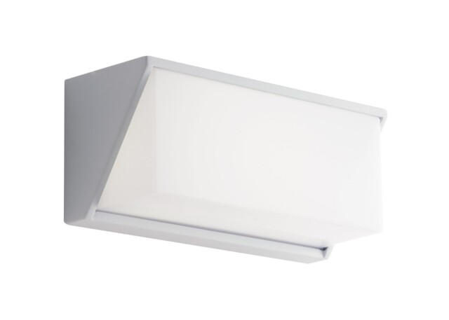 Luxon Outdoor LED Aluminum Flush Wall Light, White, IP54, 4000K