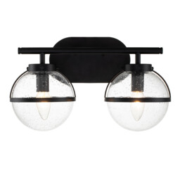 Hinkley Hollis Bathroom Wall Lamp Black, IP44 - thumbnail 1