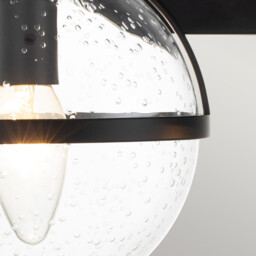 Hinkley Hollis Bathroom Wall Lamp Black, IP44 - thumbnail 3