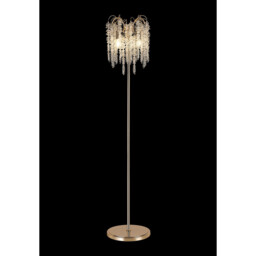 Wisteria Floor Lamp, 4 Light E14, French Gold / Crystal Item Weight: 15.38kg - thumbnail 2