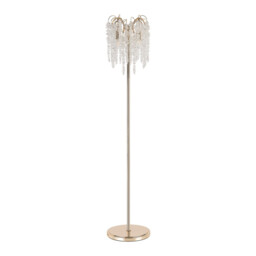Wisteria Floor Lamp, 4 Light E14, French Gold / Crystal Item Weight: 15.38kg - thumbnail 5