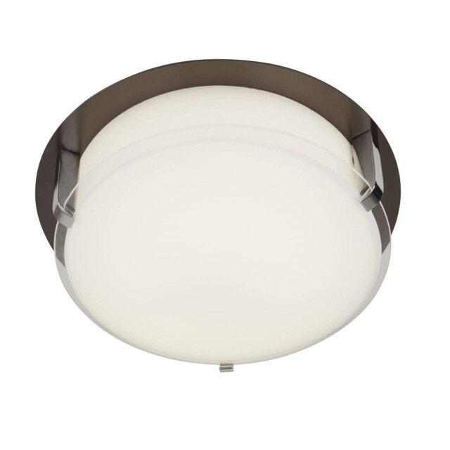 Edinburgh Integrated LED 1 Light Flush Brown, White, Chrome - image 1