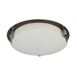 Edinburgh Integrated LED 1 Light Flush Brown, White, Chrome - thumbnail 2