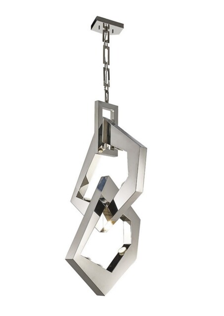 Ricadi Ceiling Pendant 8 Light GU10 Stainless Steel (Item Requires Assembly) - image 1