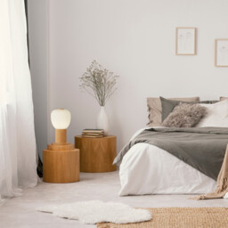Ella Table Lamp Wood & Opal Ribbed Glass - thumbnail 2